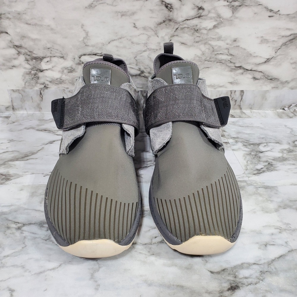 Teva Mens Peralta Water Friendly Shoes Size 10.5 Gray Slip On Sneakers